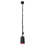 Matt Paint Lavagna Pendant - Black Chalkboard / Magenta