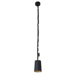 Matt Paint Lavagna Pendant - Black Chalkboard / Bronze