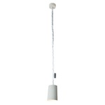 Matt Paint Cemento Pendant - Grey Cement / White