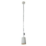 Matt Paint Cemento Pendant - Grey Cement / Bronze