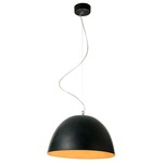 Matt H2O Lavagna Pendant - Black Chalkboard / Orange