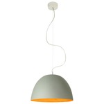 Matt H2O Cemento Pendant - Grey Cement / Orange