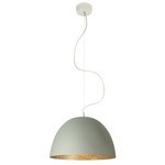 Matt H2O Cemento Pendant - Grey Cement / Gold