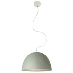 Matt H2O Cemento Pendant - Grey Cement / Silver