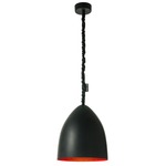 Matt Flower S Lavagna Pendant - Black Chalkboard / Red