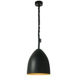 Matt Flower S Lavagna Pendant - Black Chalkboard / Gold