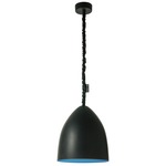 Matt Flower S Lavagna Pendant - Black Chalkboard / Blue