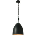 Matt Flower S Lavagna Pendant - Black Chalkboard / Bronze