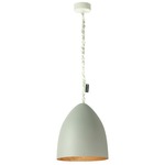 Matt Flower S Cemento Pendant - Grey Cement / Bronze