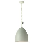 Matt Flower S Cemento Pendant - Grey Cement / Silver