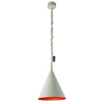 Matt Jazz Cemento Pendant - Grey Cement / Red