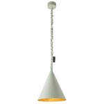Matt Jazz Cemento Pendant - Grey Cement / Gold