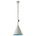 Matt Jazz Cemento Pendant - Grey Cement / Blue