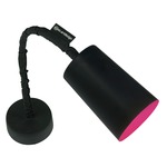 Matt Paint Lavagna Wall Sconce - Black Chalkboard / Magenta