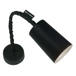 Matt Paint Lavagna Wall Sconce - Black Chalkboard / Silver