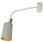 Matt Paint Cemento Wall Sconce - Grey Cement / Bronze