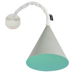 Matt Jazz Cemento Wall Sconce - Grey Cement / Turquoise