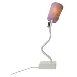 Trame Paint Stripe Table Lamp - White / Purple Stripe