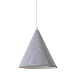 Trame Jazz Stripe Pendant - White / Purple Stripe