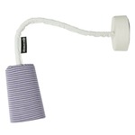 Trame Paint Stripe Wall Sconce - White / Purple Stripe