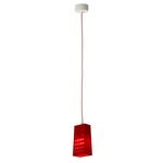 Be.Pop Cacio and Pepe Pendant - White / Red / Red