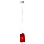 Be.Pop Cacio and Pepe Pendant - White / Red / Red