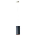 Be.Pop Candle 1 Pendant - White / Dark Blue