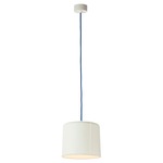 Be.Pop Candle 2 Pendant - Blue / White