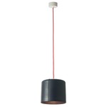Be.Pop Candle 2 Pendant - Red / Dark Blue