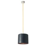 Be.Pop Candle 2 Pendant - Yellow / Dark Blue