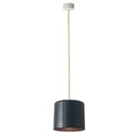 Be.Pop Candle 2 Pendant - Gold / Dark Blue