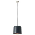 Be.Pop Candle 2 Pendant - White / Black / Dark Blue