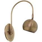 Halo Wall Sconce - Antique Brass