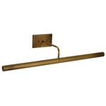 Slim Line DSL Picture Light - Antique Brass