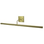 Slim Line DSL LED Picture Light - Satin Brass