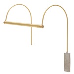 Ultra Slim Line Picture Light - Satin Brass