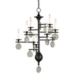 Sethos Chandelier - Old Iron / Clear