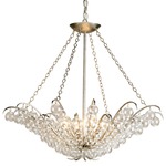 Quantum Chandelier - Silver Leaf / Clear