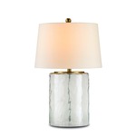Oscar Table Lamp - Brass / Off White
