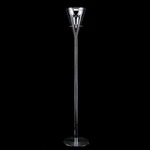 Flute Floor Lamp - Chrome / Transparent