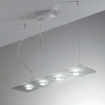 Pois Linear Pendant - Silver Foil