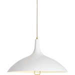 1965 Pendant - Brass / Classic White