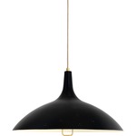 1965 Pendant - Brass / Soft Black