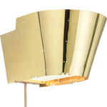 9464 Brass Plug In Wall Sconce - Brass / Brass