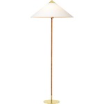 9602 Floor Lamp - Brass / Canvas