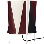 B-4 Table Lamp - White / Chianti Red