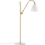 Bestlite BL3 Medium Floor Lamp - Matte White / Brass