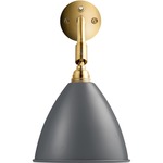 Bestlite BL7 Wall Sconce - Grey / Brass