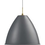 Bestlite BL9 XL Pendant - Grey / Brass