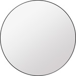 Gubi Round Mirror - Black Brass